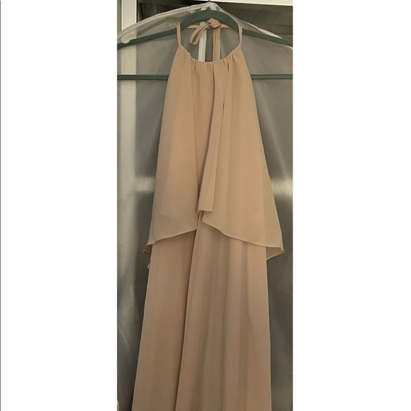 Nouvelle AMSALE Cait Bridesmaid Dress- size= XL, color= Sand - Picture 4 of 6